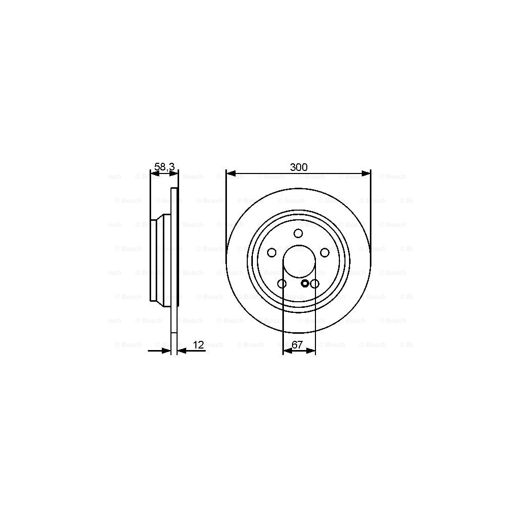 Гальмівний диск Bosch 0 986 479 414 - зображення 5
