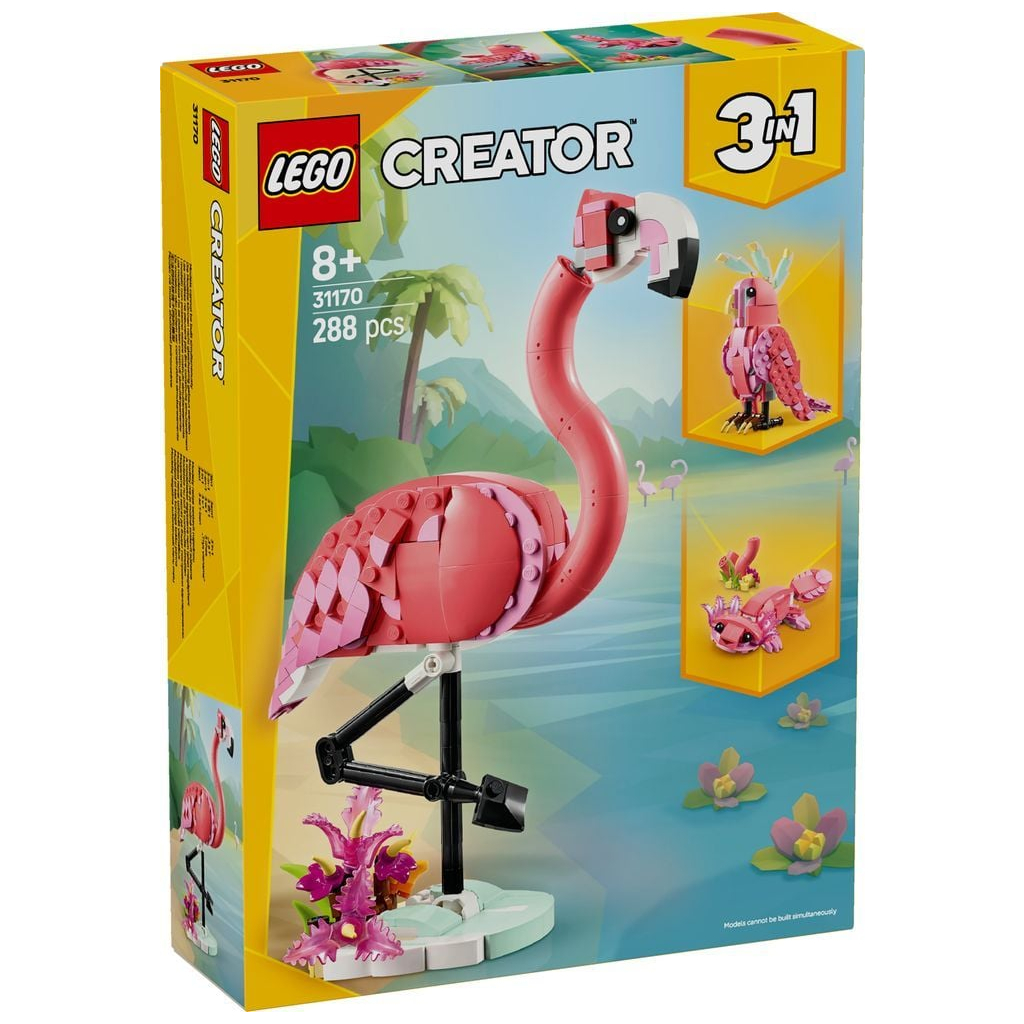 Конструктор LEGO Creator Дикі тварини: рожевий фламінго (31170) - зображення 1