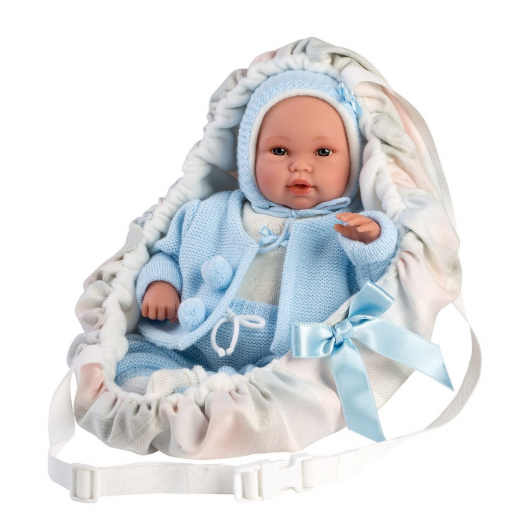 Пупс Llorens Baby con portabebes 36 см (63641) - зображення 1