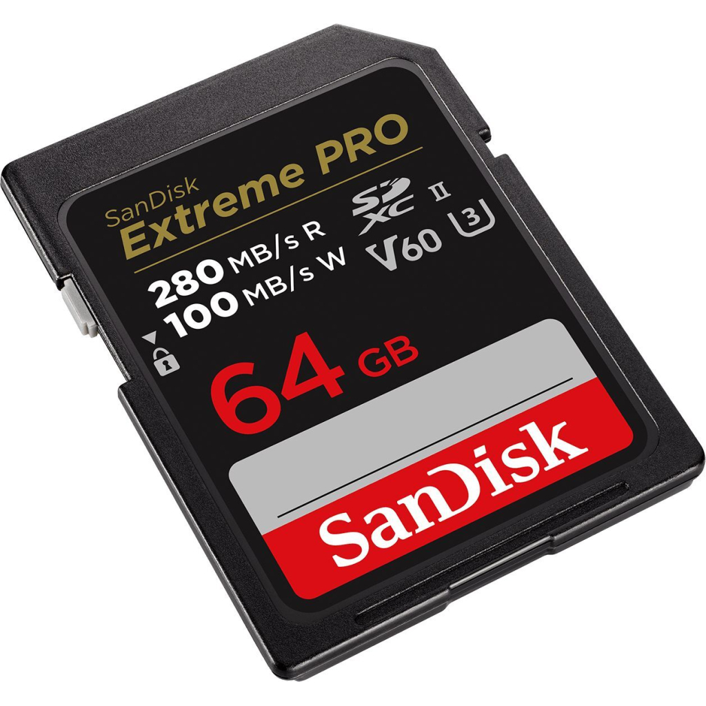 Карта пам'яті SanDisk 64GB SD class 10 UHS-I U3 V60 R280/W100MB/s Extreme PRO (SDSDXEP-064G-GN4IN) - зображення 3