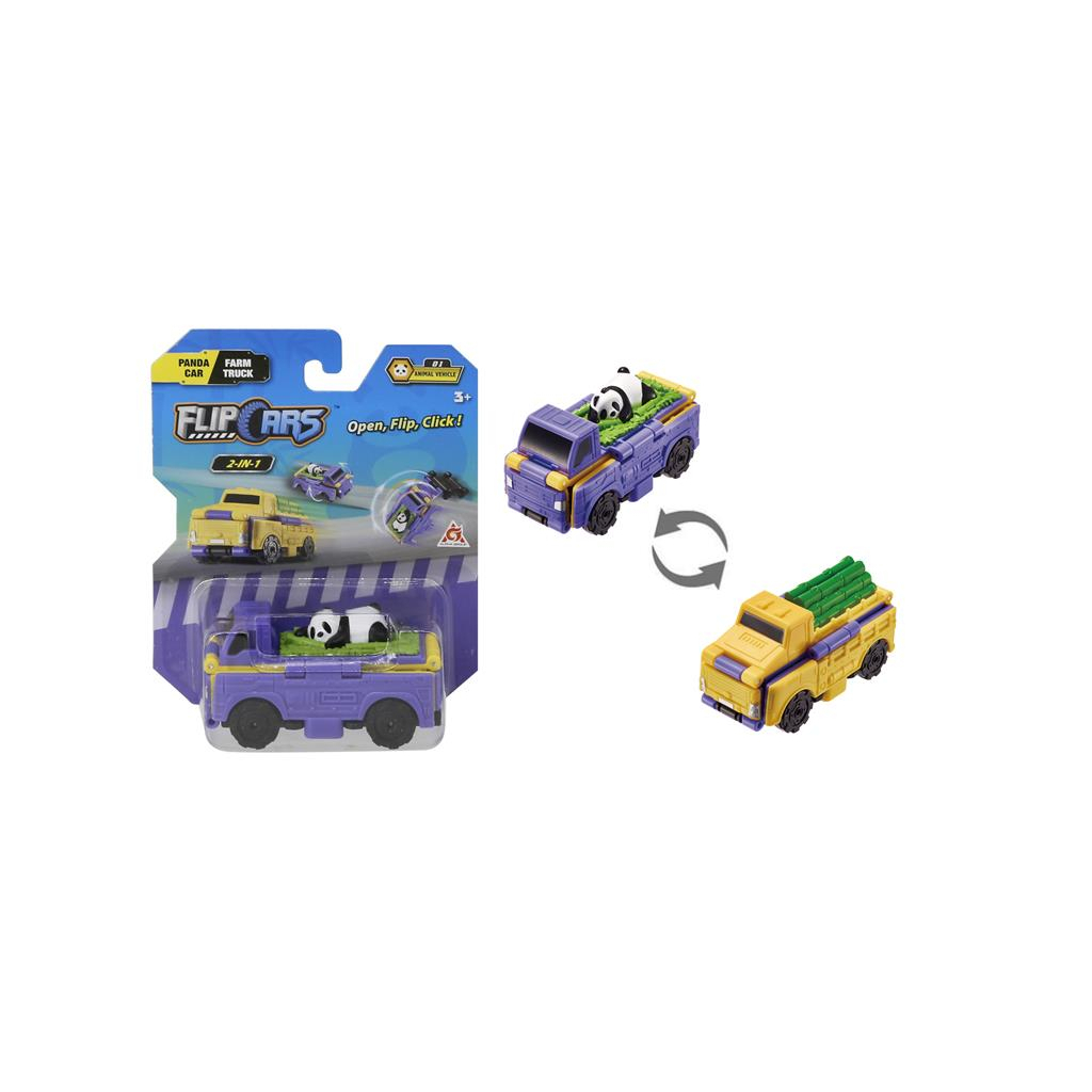 Машина Flip Cars 2 в 1 Автомобіль для панди і Вантажівка (EU463875-37) - зображення 1