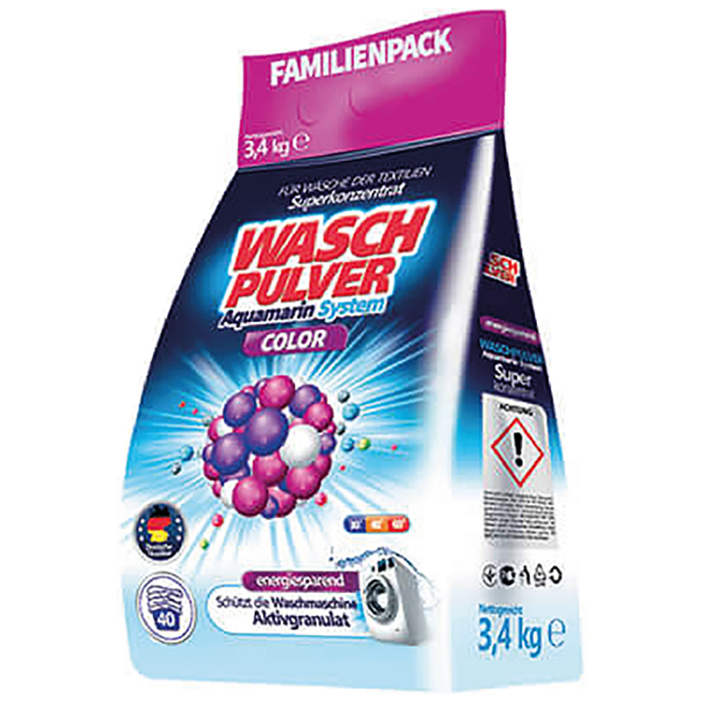 Пральний порошок Wasch Pulver Color 3.4 кг (4260418932348) - зображення 1