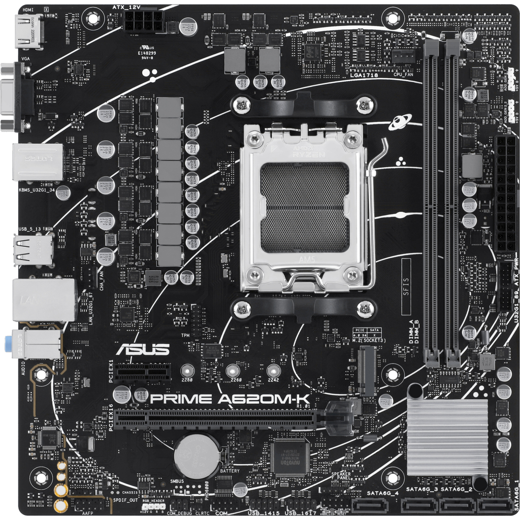Материнська плата ASUS PRIME A620M-K - зображення 2