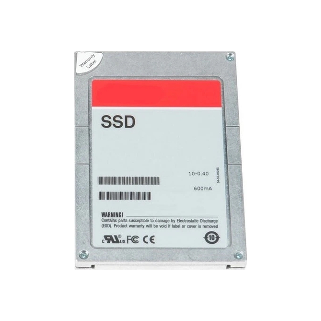 Накопичувач SSD для сервера Dell 960GB SSD SAS SED Mixed Use 12Gbps 512e 2.5in w/3.5in Brkt Cabled, CUS Kit (345-BCYK) - зображення 1