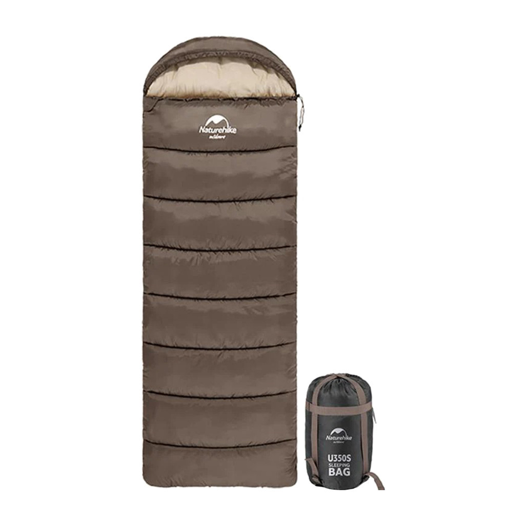 Спальний мішок Naturehike U150 NH20MSD07 Brown Left (6927595764381-L) - зображення 1