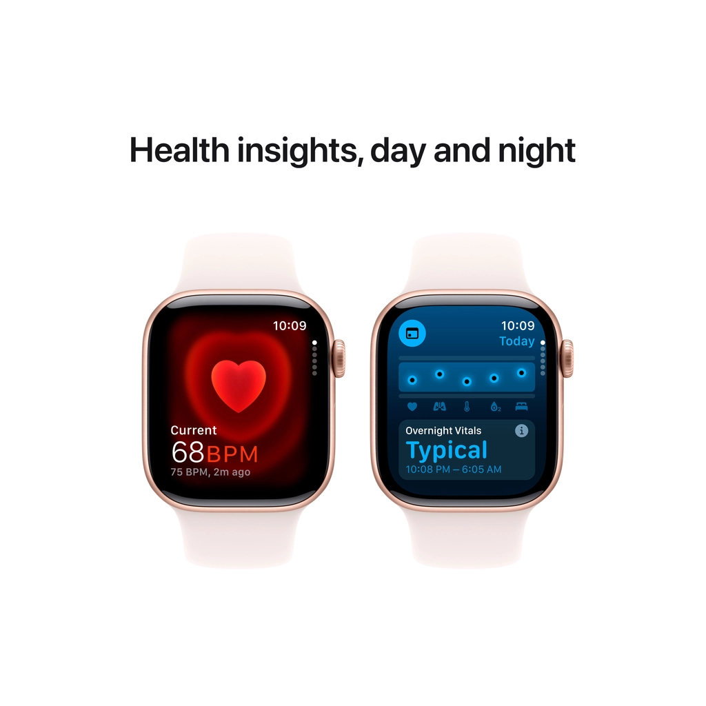 Смарт-годинник Apple Watch Series 10 GPS 42mm Rose Gold Aluminium Case with Light Blush Sport Band - S/M (MWWH3QH/A) - изображение 5
