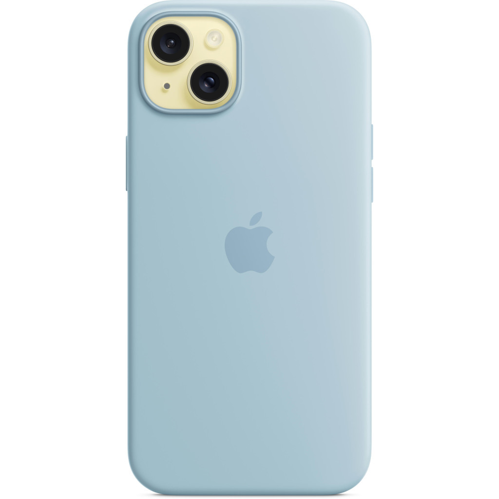Чохол до мобільного телефона Apple iPhone 15 Plus Silicone Case with MagSafe - Light Blue, Model A3124 (MWNH3ZM/A) - зображення 3