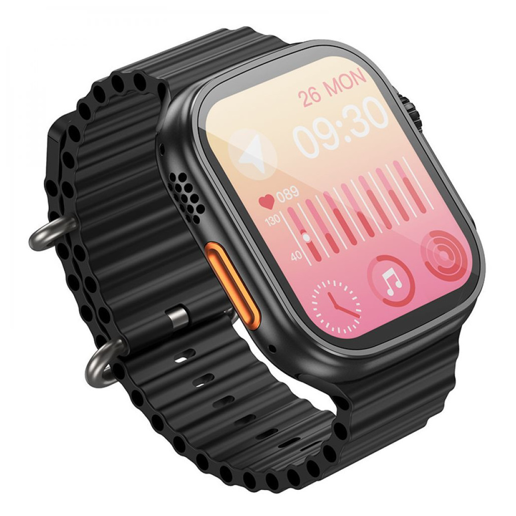 Смарт-годинник HOCO Y12 Ultra smart sports watch (call version) Black (6931474791986) - зображення 3
