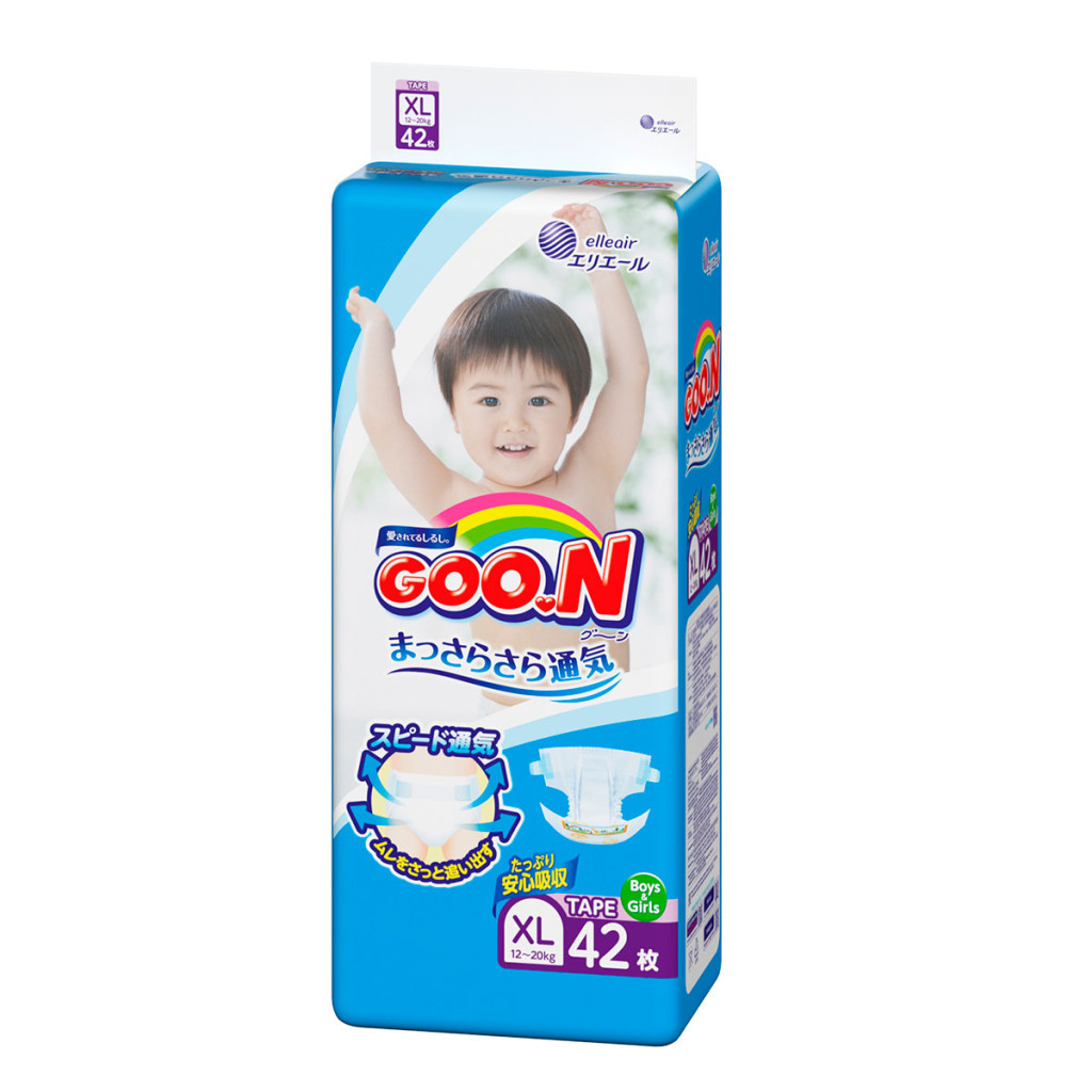 Підгузки GOO.N Big XL 12-20 кг унісекс 42 шт. (843132) - зображення 2