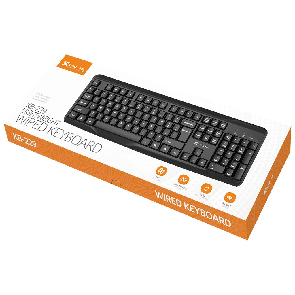 Клавіатура Xtrike ME KB-229 USB UA Black (KB-229UA) - зображення 6