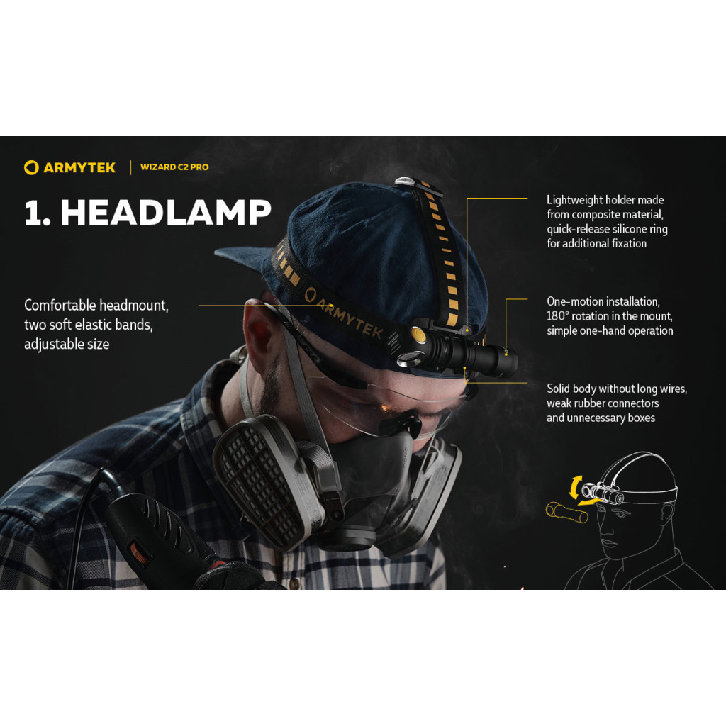 Ліхтар Armytek Wizard C2 Pro Marnet USB White (F08701C) - зображення 10
