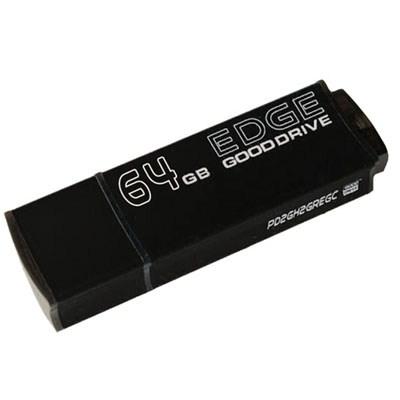 USB флеш накопичувач Goodram 64Gb Edge black (PD64GH2GREGKR9) - зображення 1