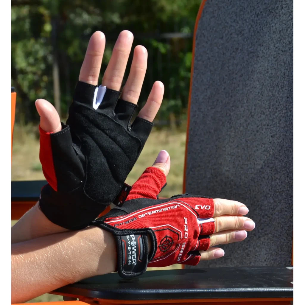Рукавички для фітнесу Power System PS-2260 Pro Grip EVO Red M (PS_2260RD-3_M) - зображення 4