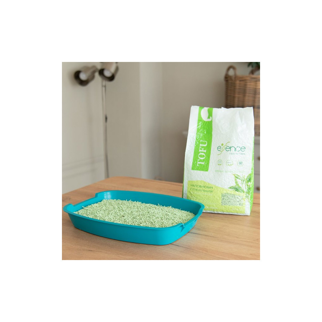 Наповнювач для туалету Essence Tofu з ароматом зеленого чаю 2 мм 6 л (4820261920017) - зображення 4