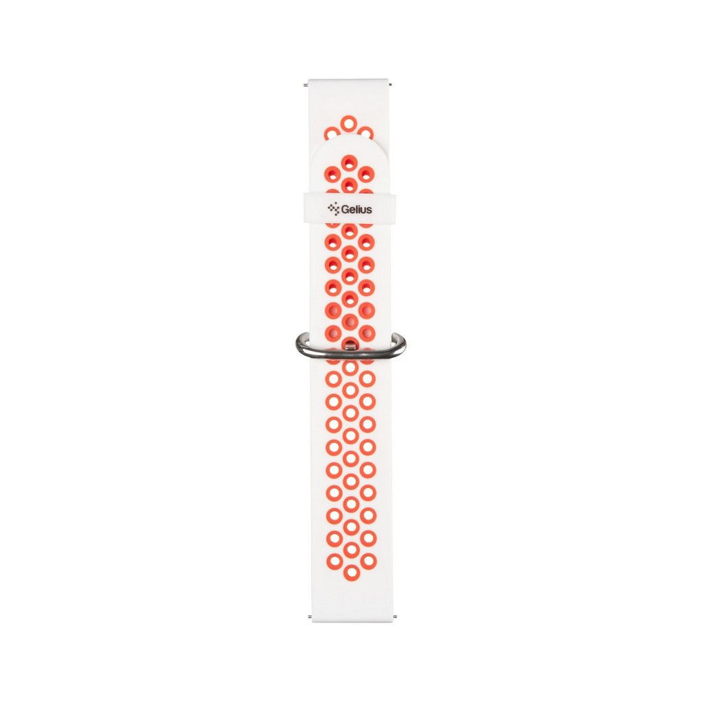 Ремінець до смарт-годинника Gelius Pro for Smart Watch Gelius Pro GP-SW001 (NEO) White/Red (00000075278) - зображення 3