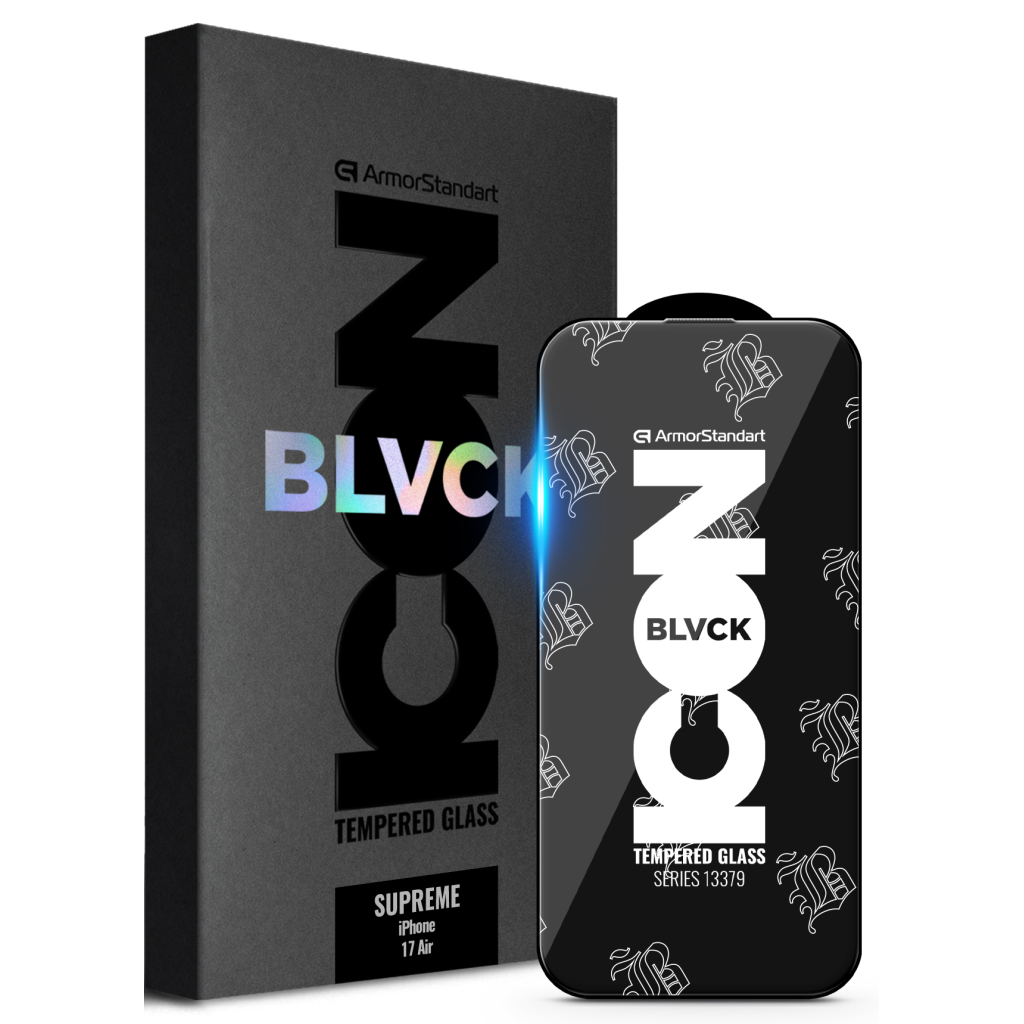 Скло захисне Armorstandart Supreme Black Icon Apple iPhone 17 Air (ARM86402) - зображення 1
