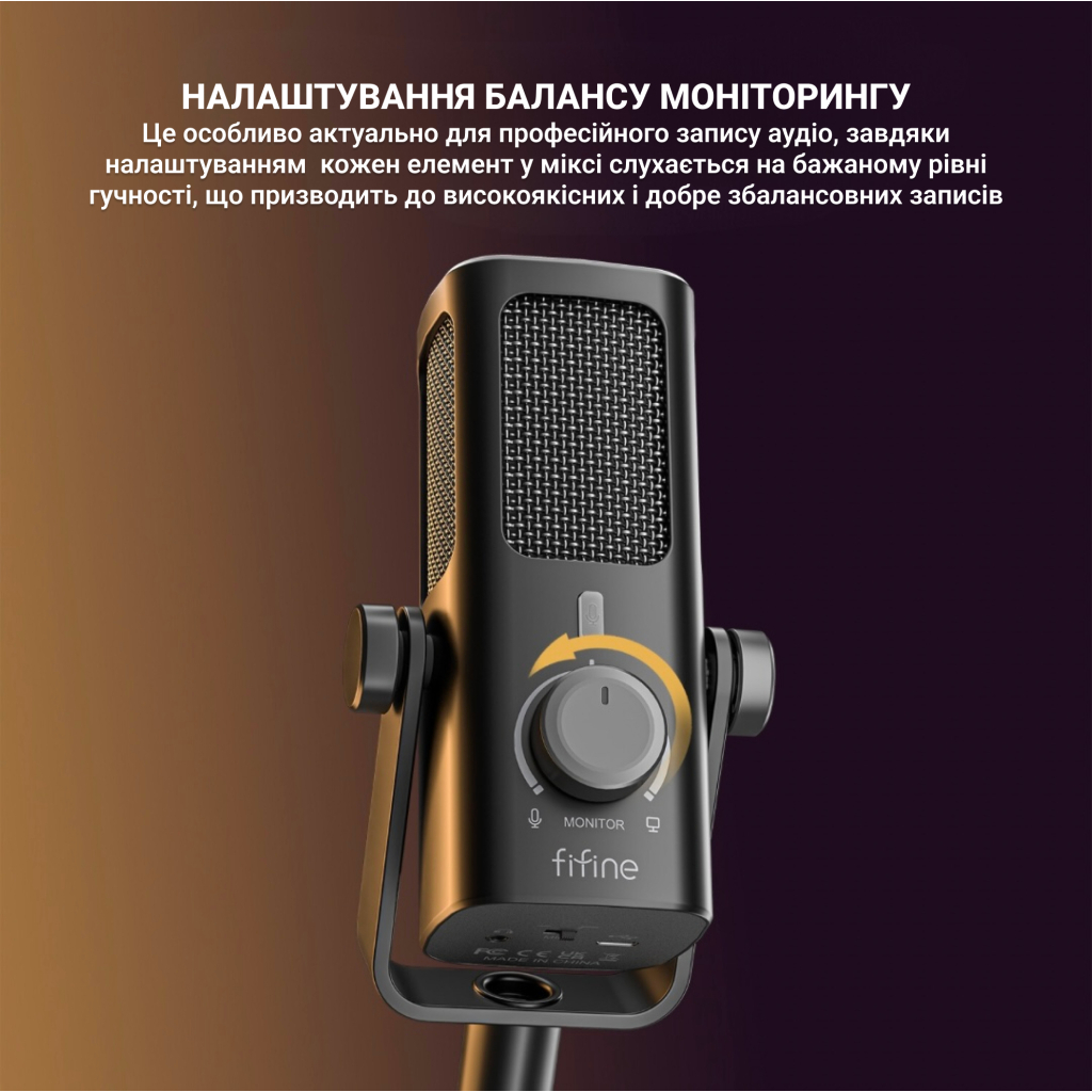 Мікрофон Fifine Profile 3 USB Black (Profile3) - зображення 6