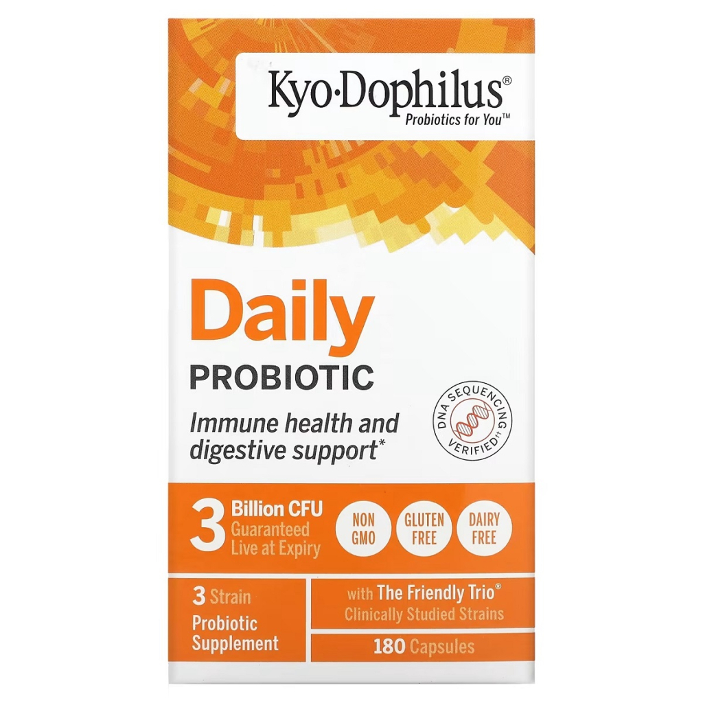 Пробіотики Kyolic щоденний, Kyo-Dophilus, Daily Probiotic, 180 капсул (WAK-60042) - зображення 1