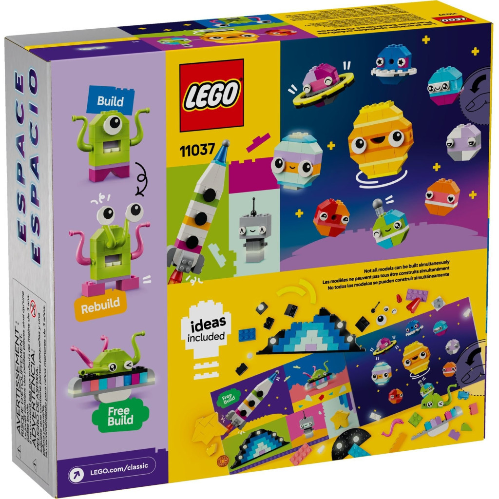 Конструктор LEGO Classic Творчі космічні обʼєкти 450 деталей (11037) - зображення 12