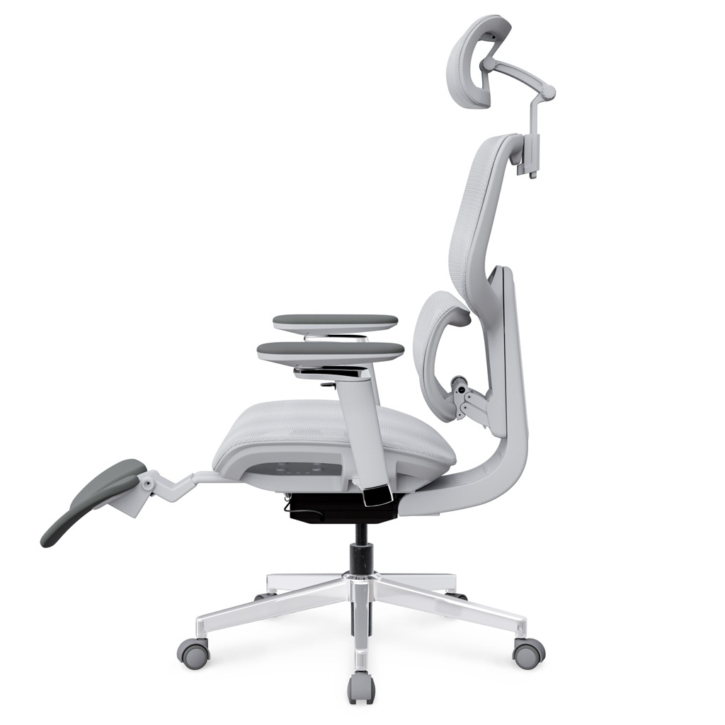 Офісне крісло Mealux D2 Air Plus Grey (HF-D2 Plus M/G) - зображення 4