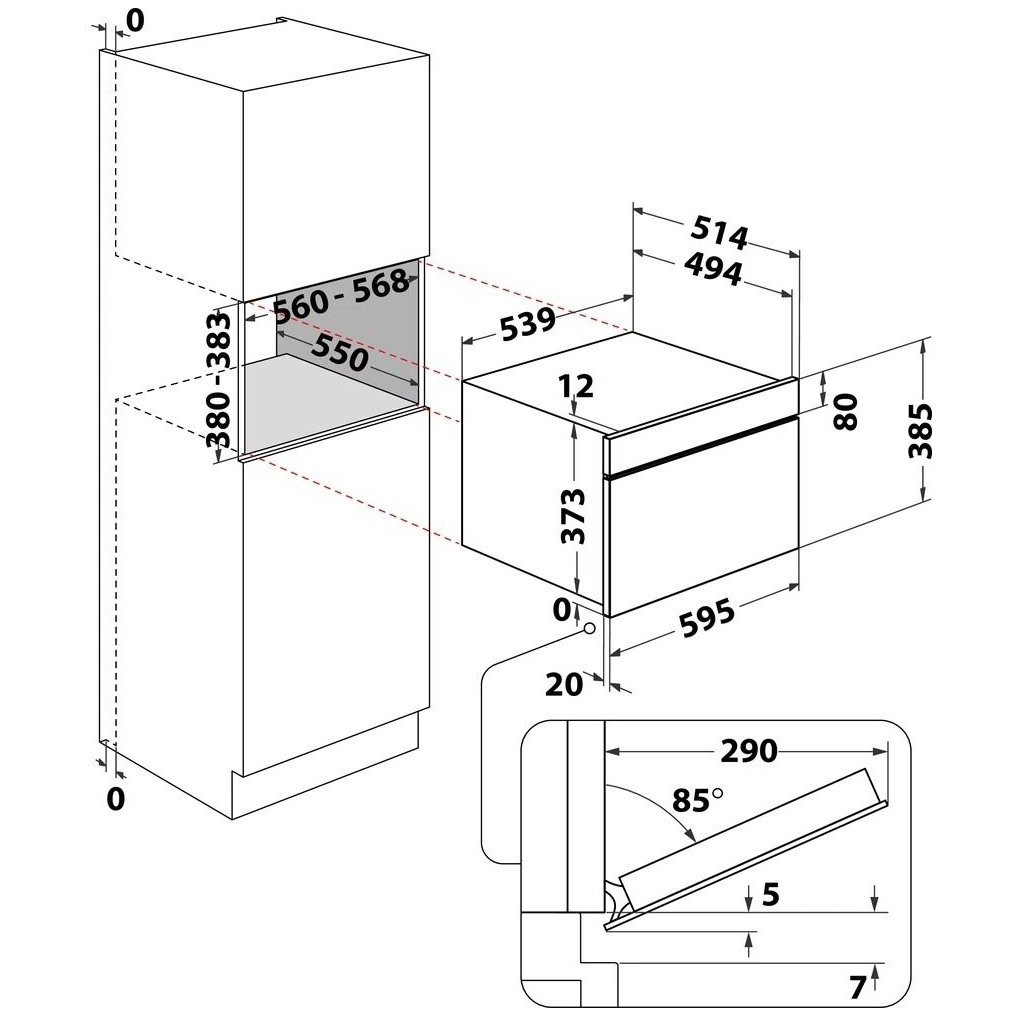Мікрохвильова піч Whirlpool AMW731/NB - зображення 2