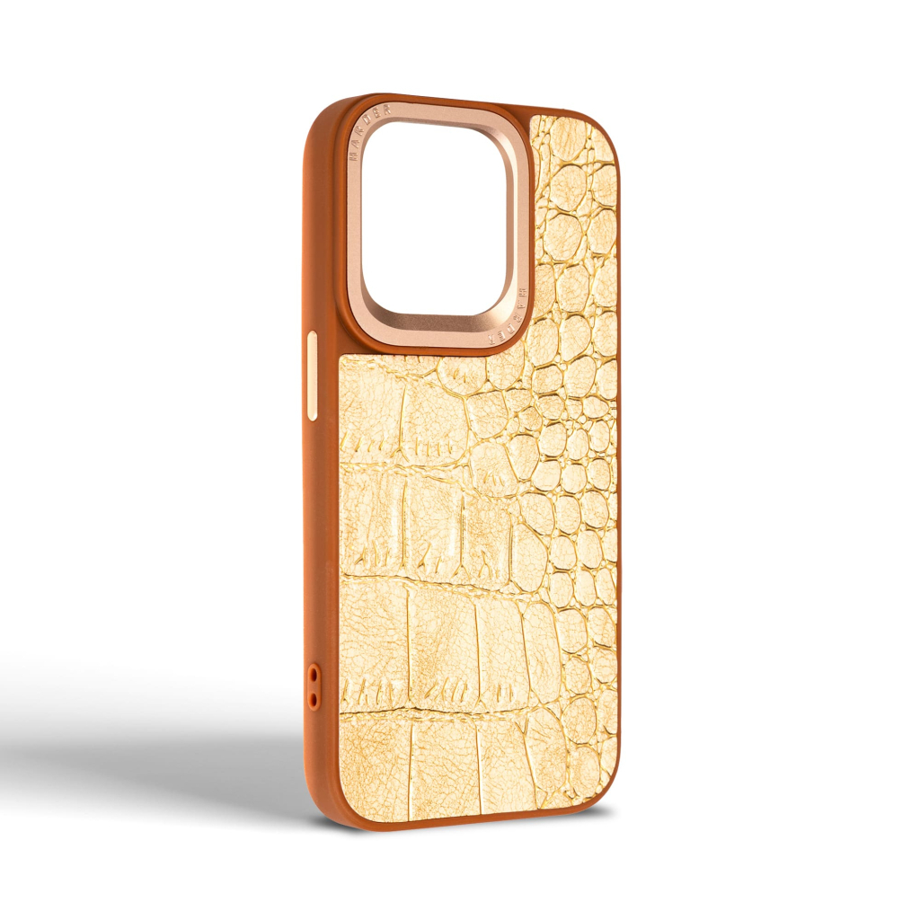 Чохол до мобільного телефона Harder Crocosaur Apple iPhone 15 Pro Beige (ARM76703) - зображення 2