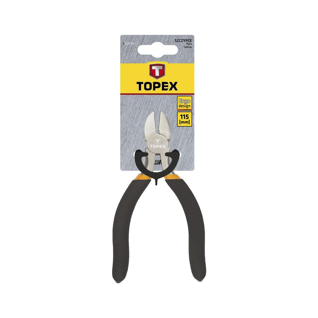Кусачки Topex боковые прецесизионные, 115 мм (32D724) - изображение 2