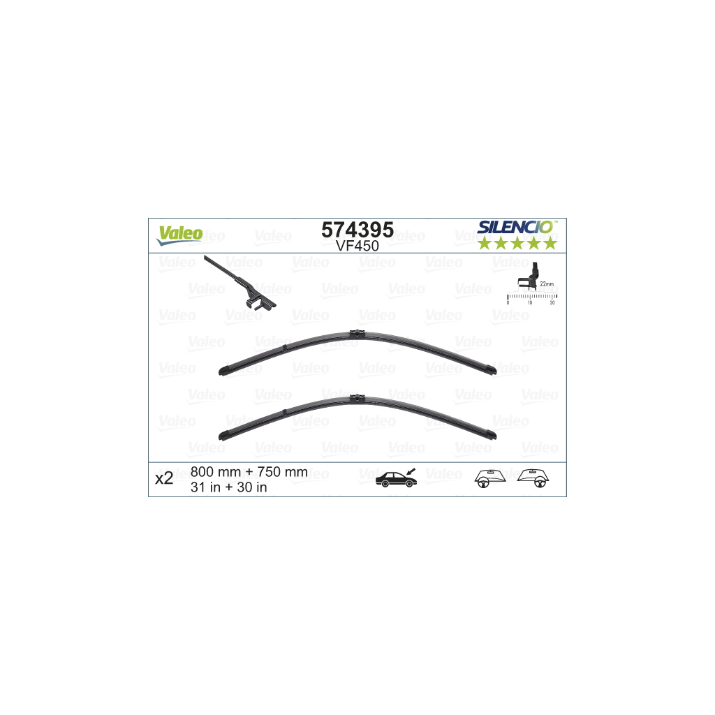 Щітка склоочисника Valeo 574395 - зображення 1