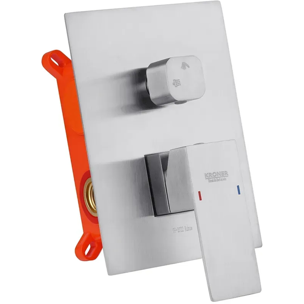 Душовий гарнітур Kroner Kubus-ESG082 + змішувач Edelstahl Kubus-ESG010 (CVS30175) - picture 3