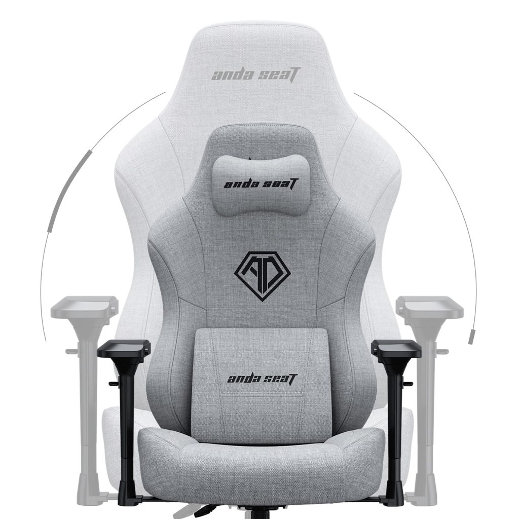 Крісло ігрове Anda Seat Phantom 3 Pro Fabric Size L Grey (AD18YC-06-G-F) - зображення 11