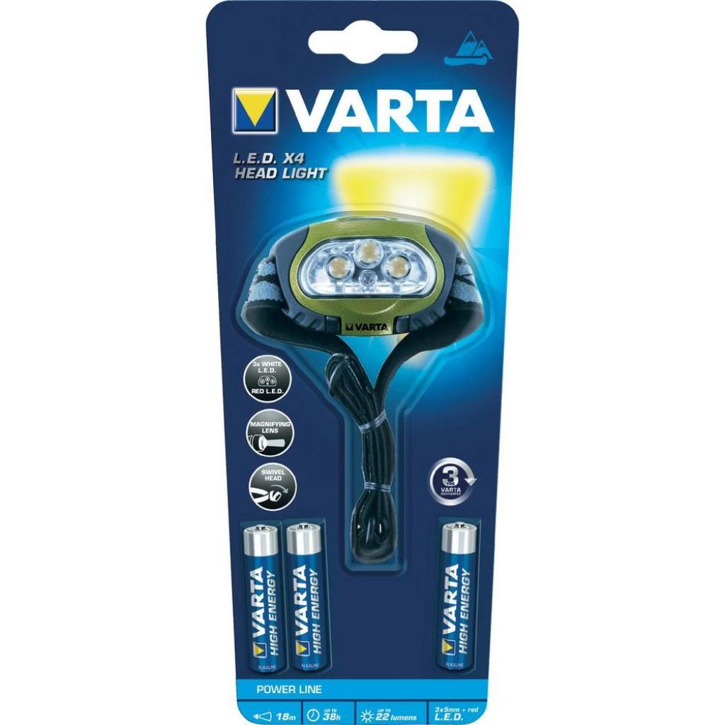 Ліхтар Varta Sports Head Light LED*4 3*AAA (17631101421) - зображення 2