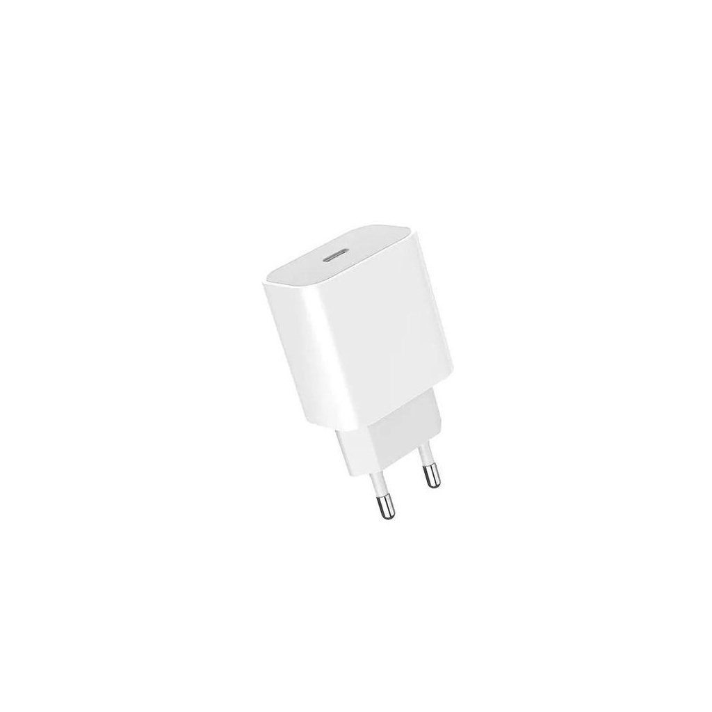 Зарядний пристрій Denmen USB-C PD20W 3.6A + cable USB-C to Lightning white (DM-DC06L-WH) - зображення 3