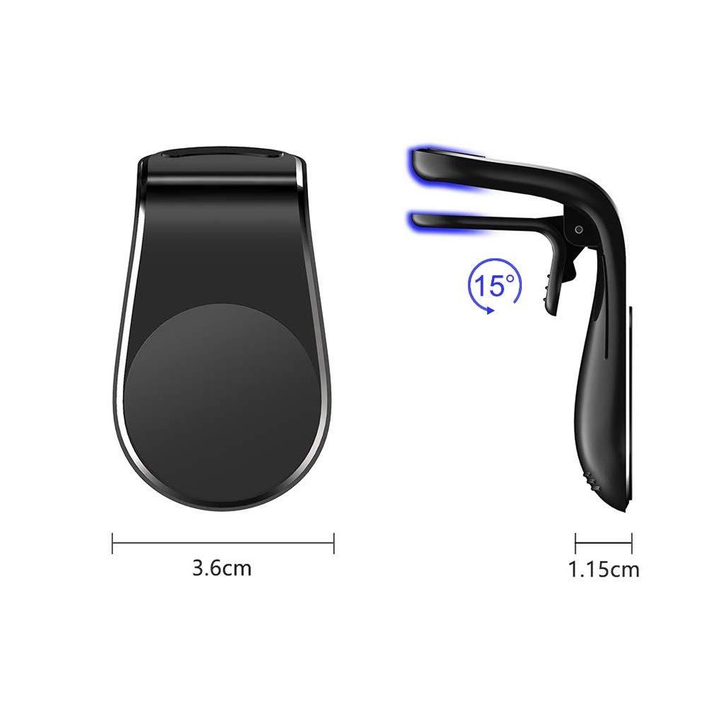 Універсальний автотримач XoKo RM-C70 Flat Magnetic silver (XK-RM-C70-SL) - зображення 5