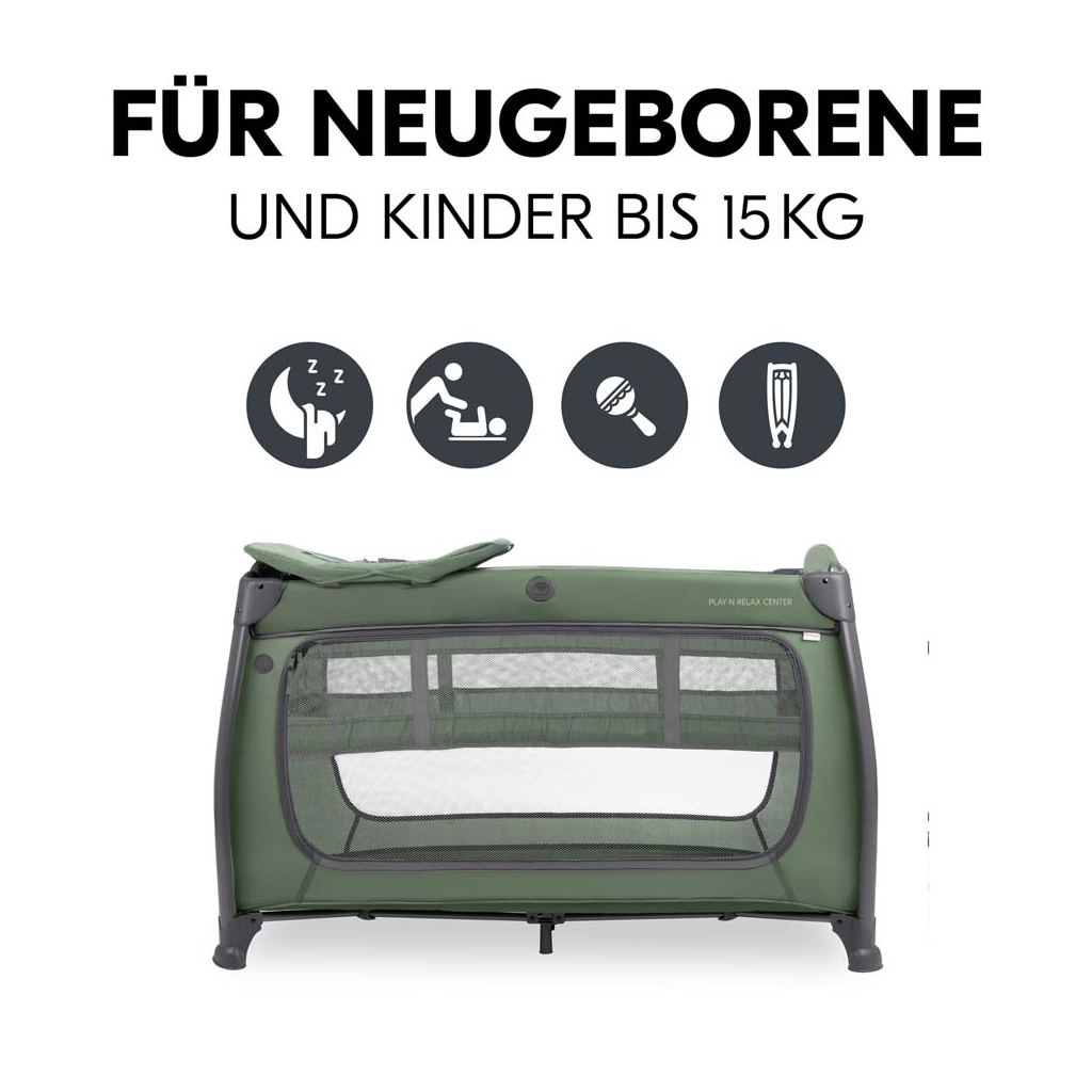 Дитячий манеж Hauck Play N Relax Dark Green (60015-3) - зображення 6