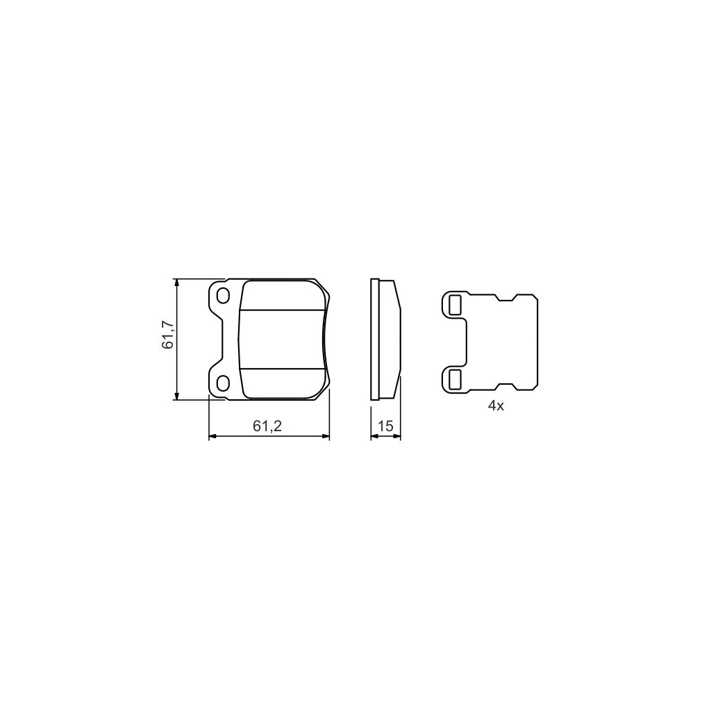 Гальмівні колодки Bosch 0 986 490 500 - зображення 7