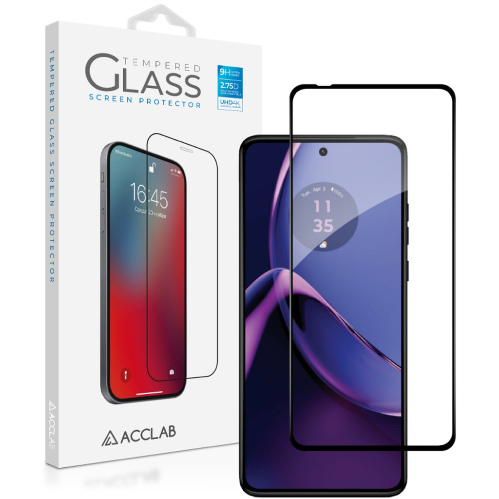 Скло захисне ACCLAB Full Glue Moto G84 Black (1283126582332) - зображення 1