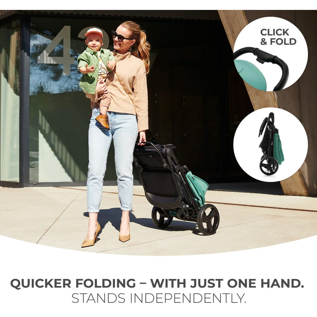 Коляска Kinderkraft Rine Juicy Green (KSRINE00GRE0000) (5902533922154) - зображення 12