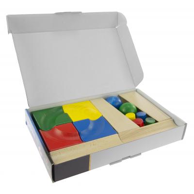 Конструктор Nic дерев'яний Кулькова дорога Початковий набір (NIC2180) - зображення 3