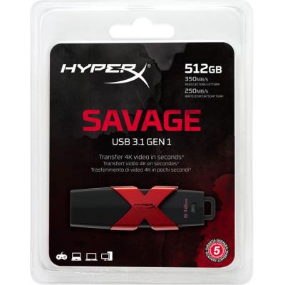 USB флеш накопичувач Kingston 512GB HyperX Savage USB 3.1 (HXS3/512GB) - зображення 7