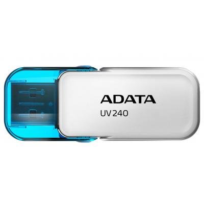 USB флеш накопичувач ADATA 8GB UV240 White USB 2.0 (AUV240-8G-RWH) - зображення 1