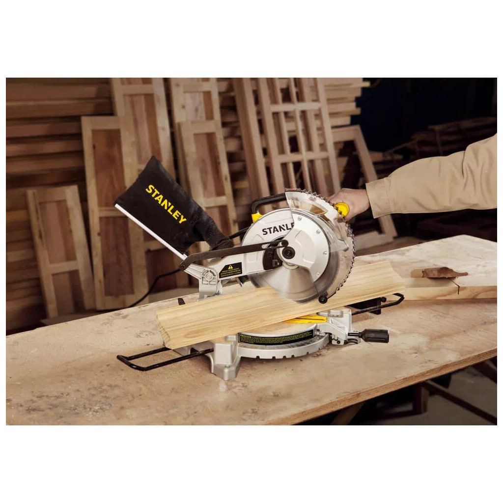 Торцювальна пила Stanley 1650 Вт, диск 254х30 мм, 4800 об/хв, XPS (SM16) - изображение 8