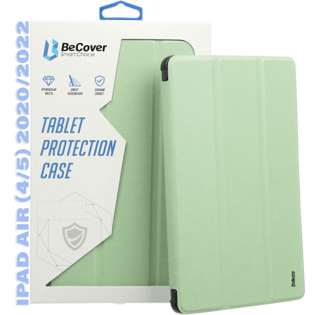 Чохол до планшета BeCover Tri Fold Hard TPU Apple iPad Air (4/5) 2020/2022 10.9" Green (711107) - зображення 1