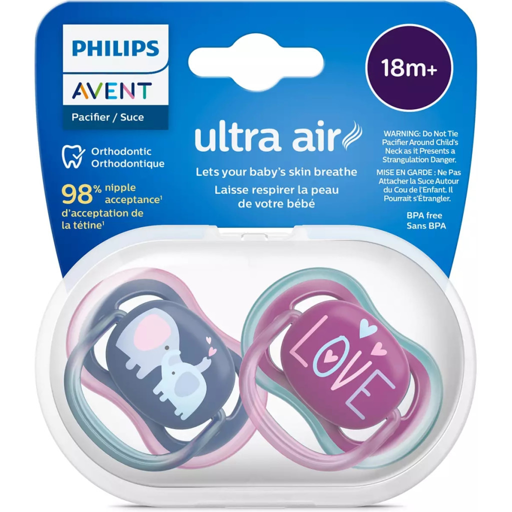 Пустушка Philips AVENT Ultra Air, 18+ міс., 2 шт (SCF349/22) - зображення 3