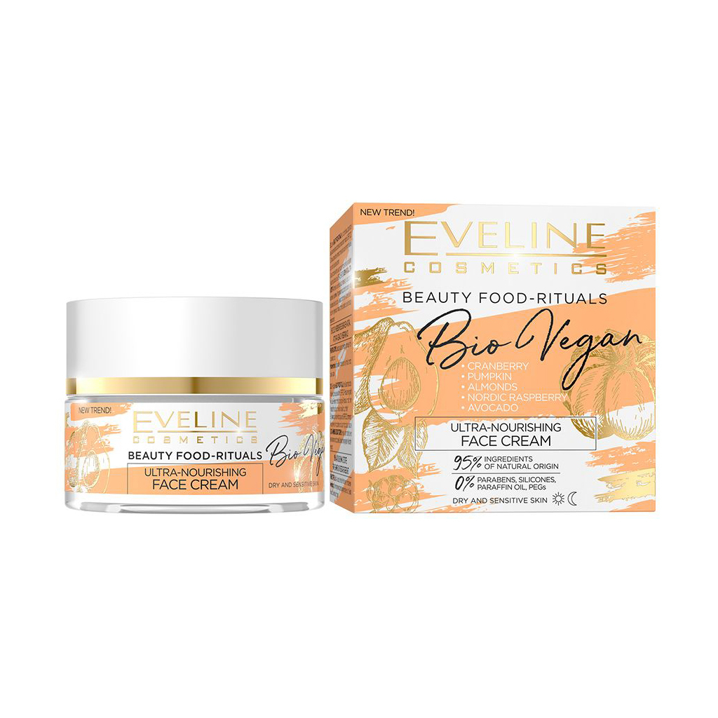 Крем для обличчя Eveline Cosmetics Bio Vegan Ультраживильний 50 мл (5901761986907) - изображение 1