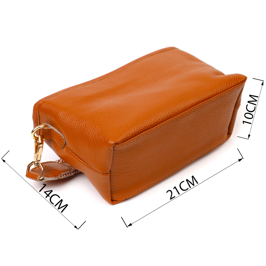 Сумка Vintage На плече з натуральної шкіри Руда (22139) - зображення 3