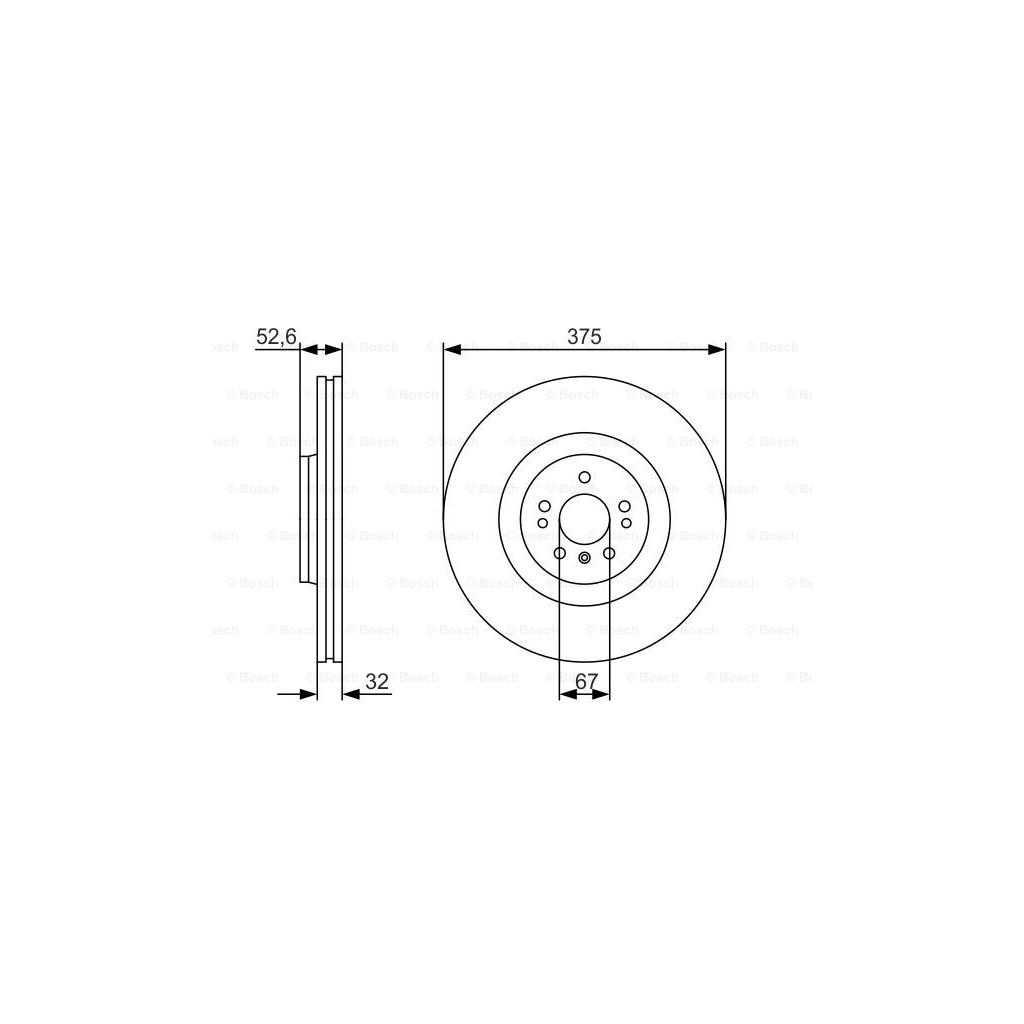 Гальмівний диск Bosch 0 986 479 R31 - зображення 5