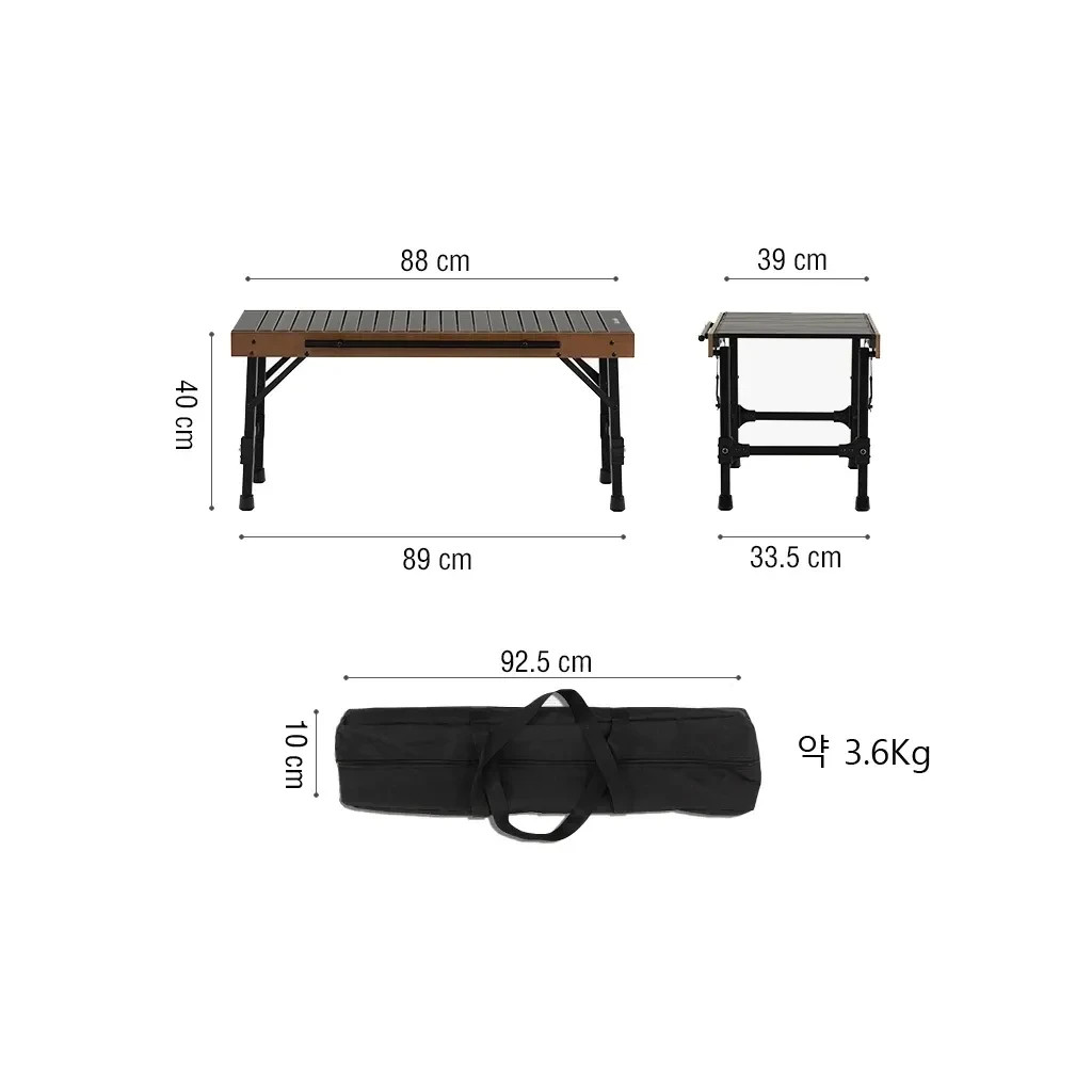 Туристичний стіл Naturehike комбінований NH21JU011 алюміній (6976023924835) - зображення 3