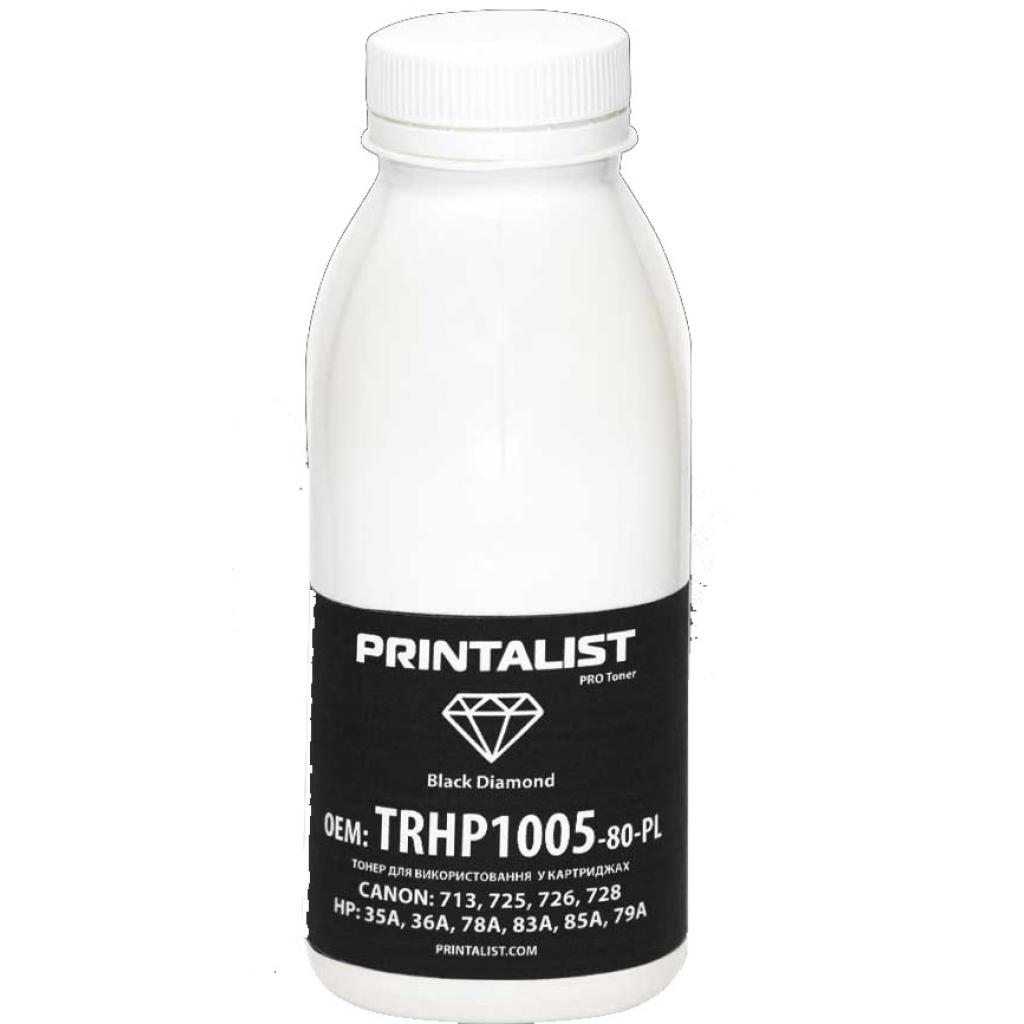 Тонер Printalist HP LJ P1005/1006/1505, 80г Black (TRHP1005-80-PL) - зображення 1