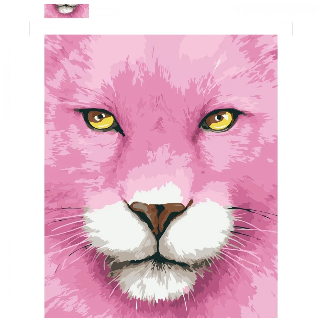 Картина по номерам Strateg Рожева левиця 30х40 см (SV-0086) - зображення 1