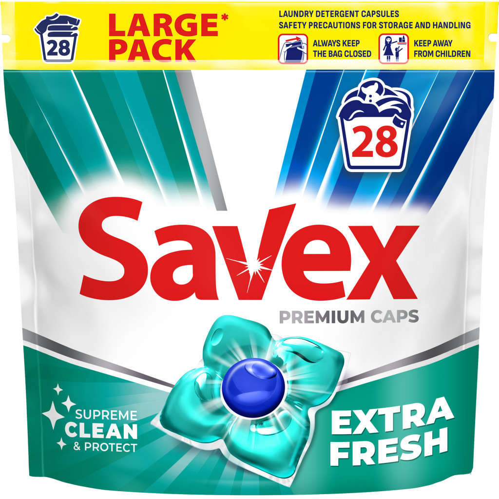 Капсули для прання Savex Super Caps Extra Fresh 25 шт. (3800024046896) - зображення 1